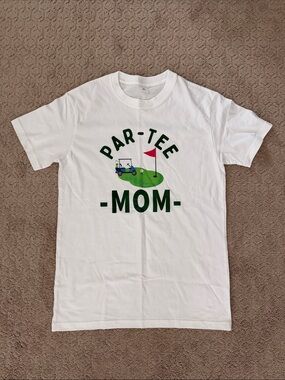 ‘Par-Tee' Mom Golf Graphic Shirt